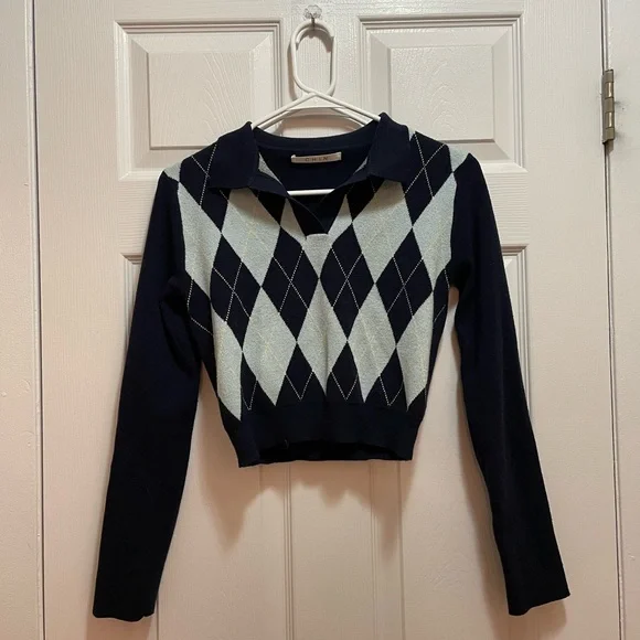 Knitted Jumper Sweater V-neck Pullover New Fashion Sweater - Picture 1 of 9